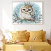 Crowned Owl-14CT Stamped Cross Stitch 27*22cm/10.63*8.66in tapestrymarket