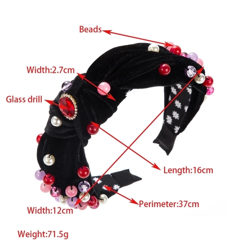 Women’s Casual Vacation Classic Style Color Block Alloy Rhinestone Glass Inlay Rhinestones Hair Band