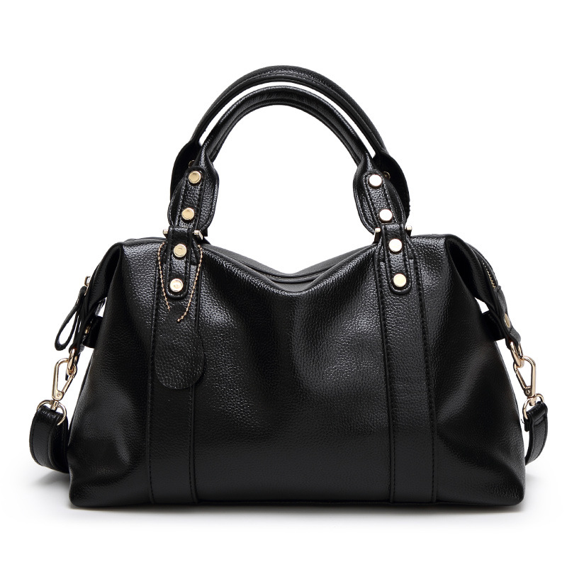 Mature Ladies Fashion Boston Shoulder Bag Women's Handbags Crossbody Bags