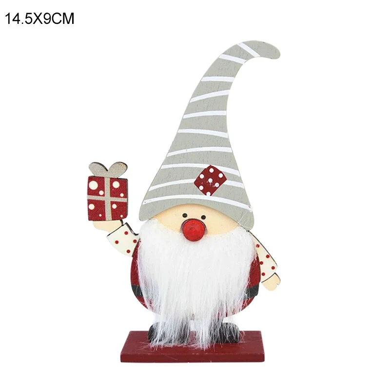 Wooden Reindeer Christmas Decoration DIY Wood Crafts Xmas Ornaments for Christmas Party Home Table Decorations New Year 2020