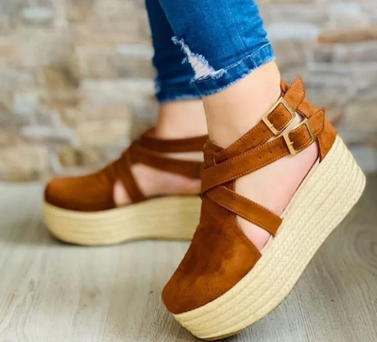 Comfort Shoes for Women Beige Heeled Sandals Large Size Black Girls 2021 Big Low Closed Clogs Velvet Wedges Sandalias De Mujer