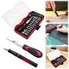 18Pcs Craft Knife Anti-Slip Handle Engraving Tool Multipurpose Sculpture Scalpel