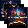 3PCS Secret World Coloring Book Set Mindfulness Art Books for Adults 