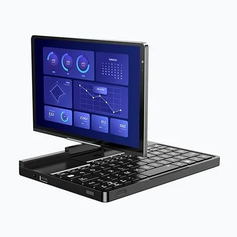 Геймърски лаптоп Pocket 4 Mini, 8,8-инчов въртящ се екран, резолюция 2560 x 1600, процесор AMD Ryzen AI 9 HX 370