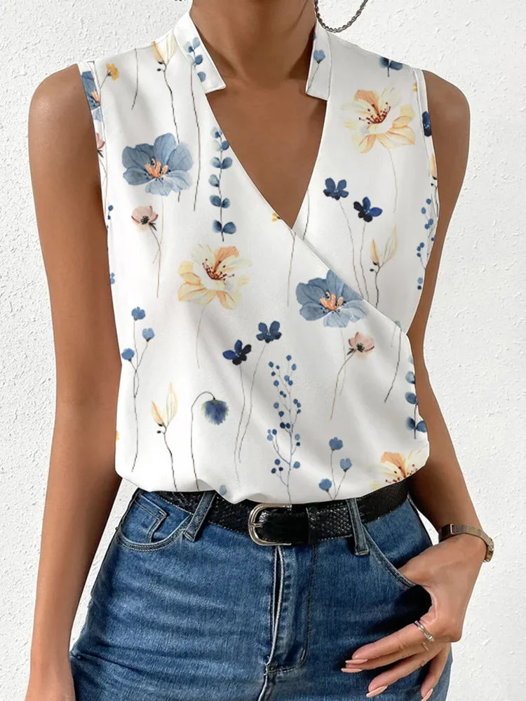 Uveng Summer Printed Shirt French Style Design Blouses