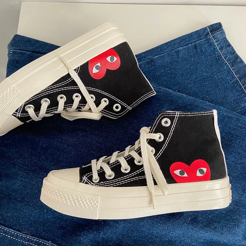 2022 New Women's Canvas Sneakers Fashion Summer Spring Autumn Shoes for Women Student Casual Shoes High Women's Sneakers A1-53