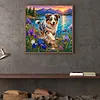 Diamond Painting -5D Full Round Drill Australian Shepherd Puppy(40x40cm)