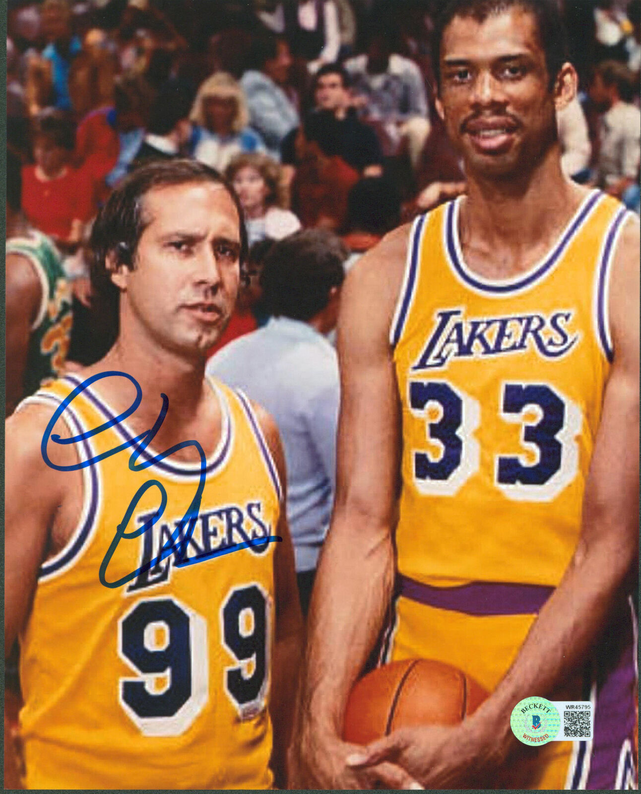 Chevy Chase Fletch Authentic Signed 8x10 Vertical Photo Poster painting w/ Kareem BAS Witnessed