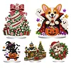 Holiday Series Special Shaped 2D Flat DIY Pearl Art Diamond Painting Ornament