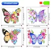 4pcs DIY Butterfly Diamond Painting Stickers