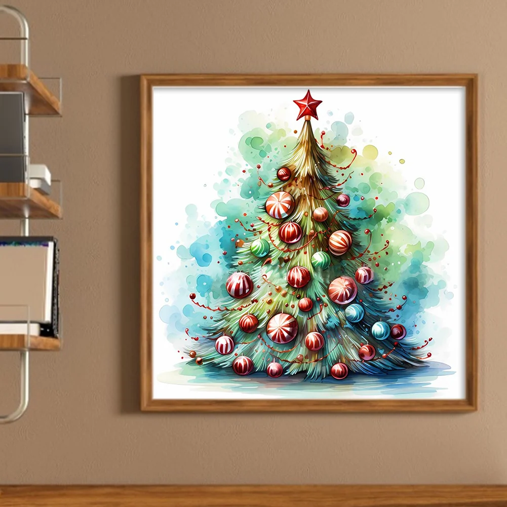 DIY Stamped Cross Stitch 11CT Full Embroidery 50*50cm - Christmas Tree