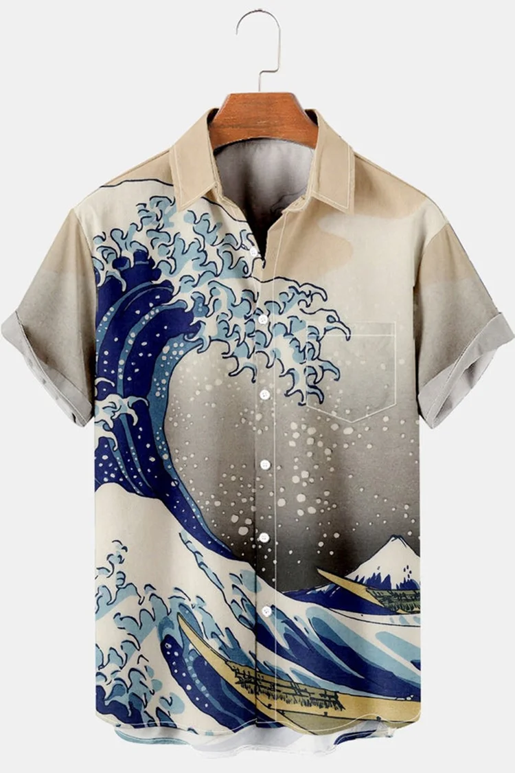 Tiboyz Resort Wave Short Sleeve Shirt