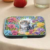 Cat Flower Diamond Painting Nail Art Bag Set Includes 7 Professional Tools