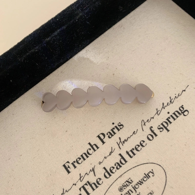 Women’s Elegant Lady Heart Shape Acetic Acid Sheets Hair Clip