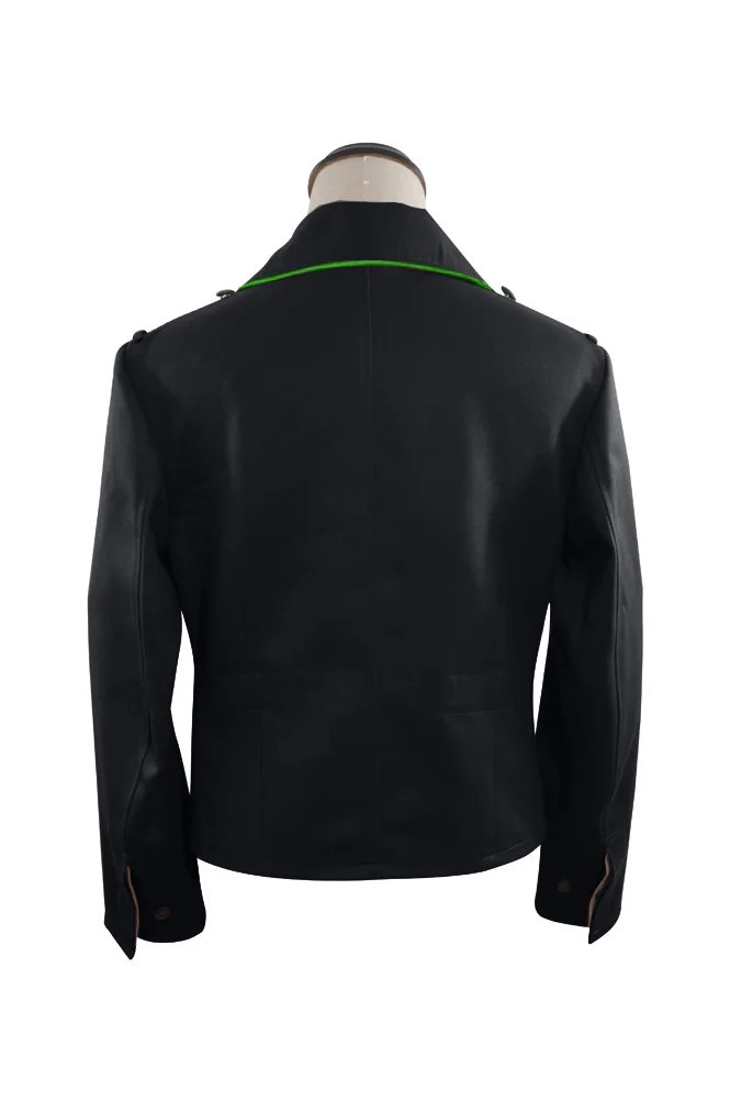   Polizei German Amored Unit Panzer Black Gabardine Wrap Jacket German-Uniform