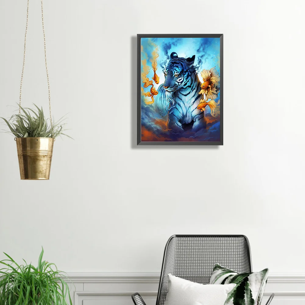 Diamond Painting - Full Square Drill - Tiger(Canvas|35*45cm)