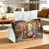 (25cm)Christmas Nativity Scene DIY Diamond Painting PU Tissue Holder Box