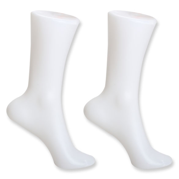 

2PCS Female Foot Sock Sox Display Mold Short Stocking Mannequin White, 501 Original