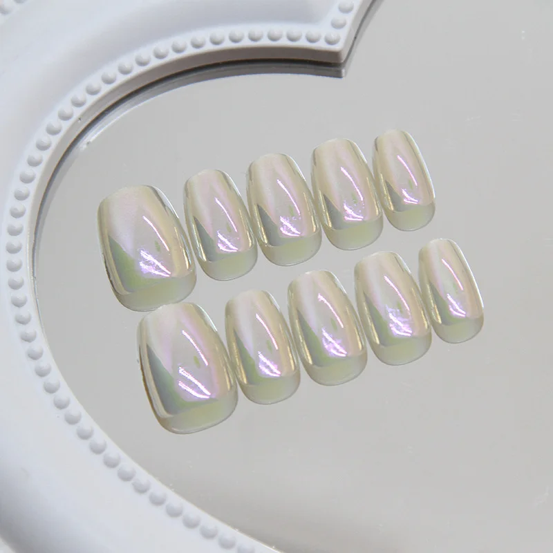 Churchf Churchf Color Plating Cat Eye Advanced Wear Armor Flash Ins Wind Beauty Nail Tablet Small Short T Nail Tablet Code 30 Pieces