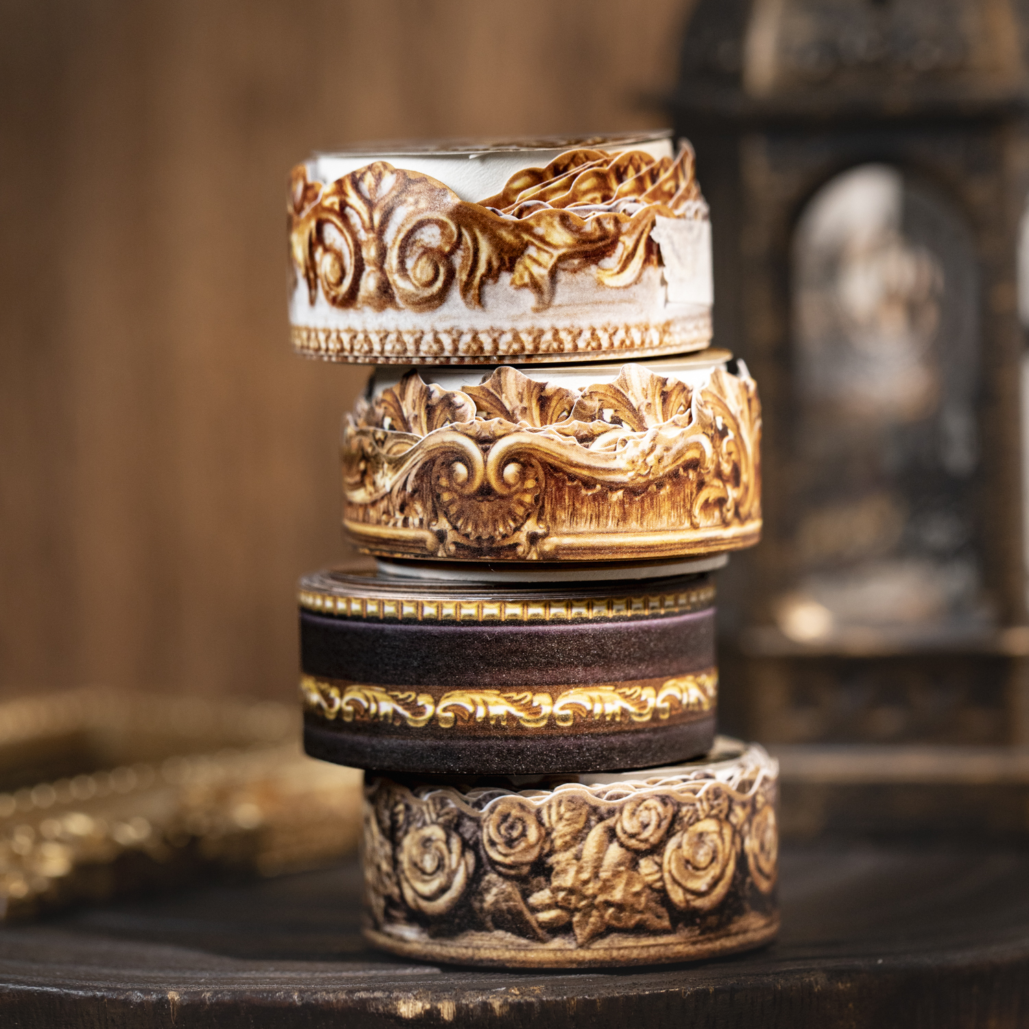 와시 테이프 - 바로크 피날레 시리즈 빈티지 플라워 테두리