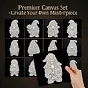 12Pcs DIY Pearl Painting Goblin for Home Wall Decor(15x15cm)