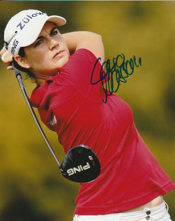 CAROLINE MASSON SIGNED LPGA GOLF 8x10 Photo Poster painting #1 Autograph PROOF