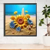 Diamond Painting -DIY Round Drill Sunflower Beach