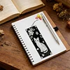 3Pcs DIY Pearl Painting Kitten Bookmark with Butterfly Pendant Home Office Supplies Gift for Book Lovers