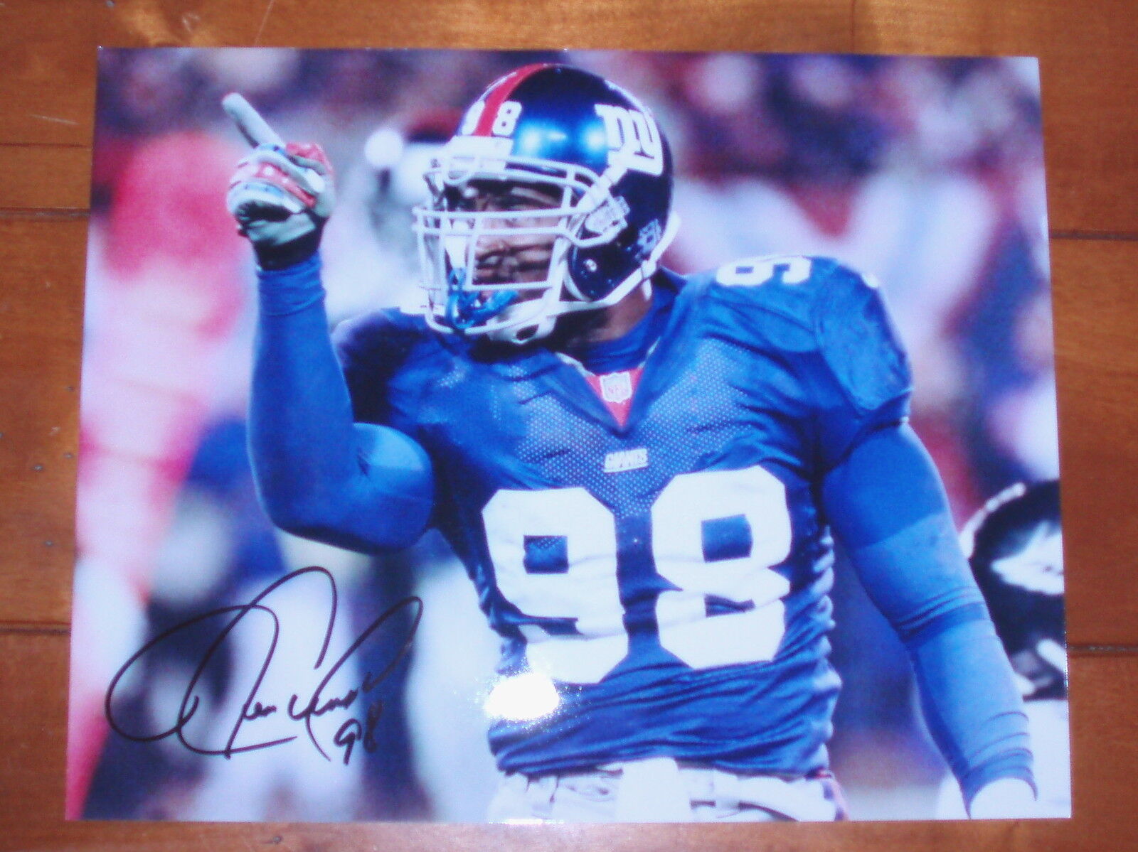 New York Giants Jessie Armstead Signed Autographed 8x10 Photo Poster painting COA 1