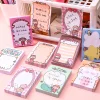 8PCS Adorable Cartoon Girl 80 Pages Post-it Notes Portable Notebooks School Student Kids Cute Stationery Gift