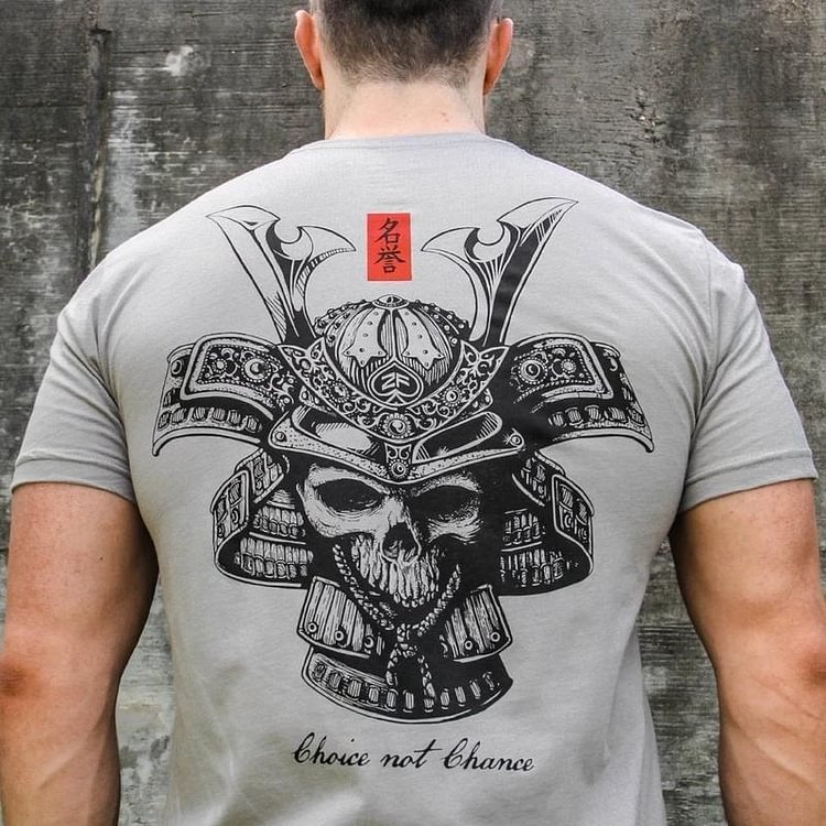 Casual printed round neck T-shirt