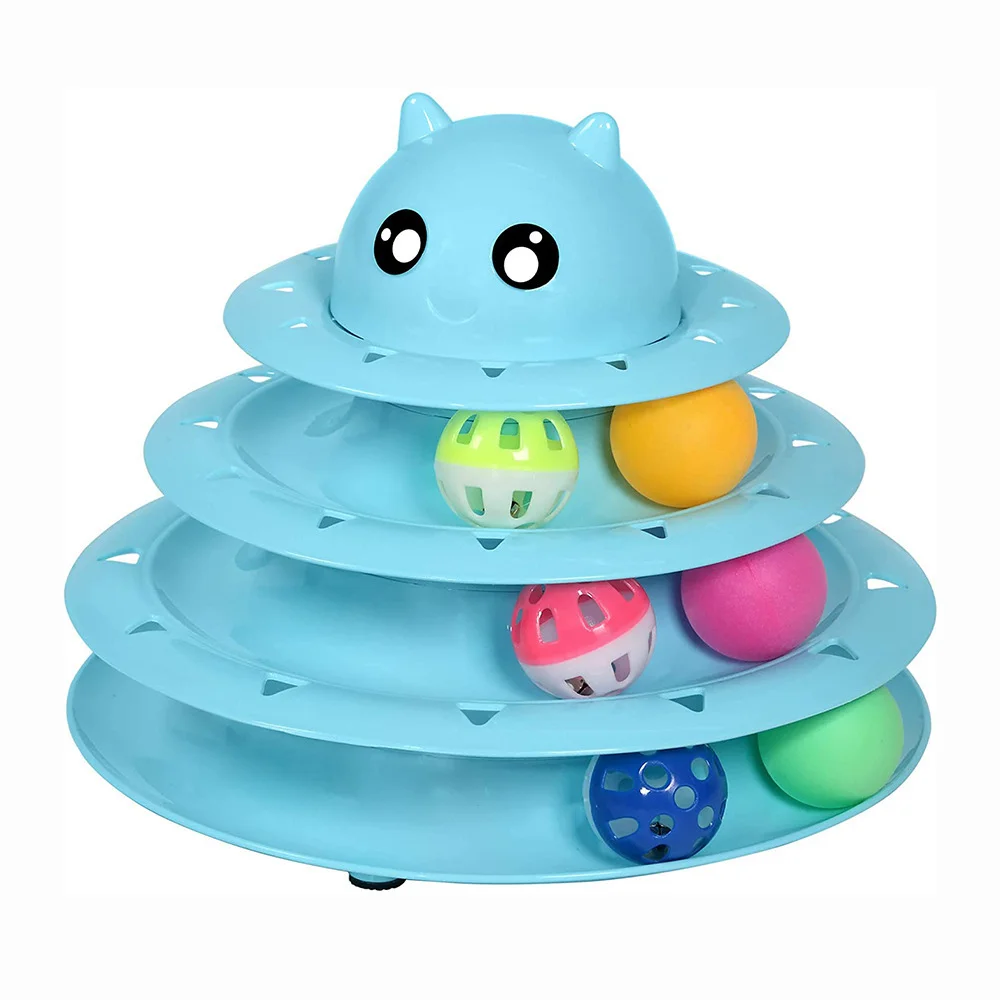 3-Level Turntable Roller Cat Toy
