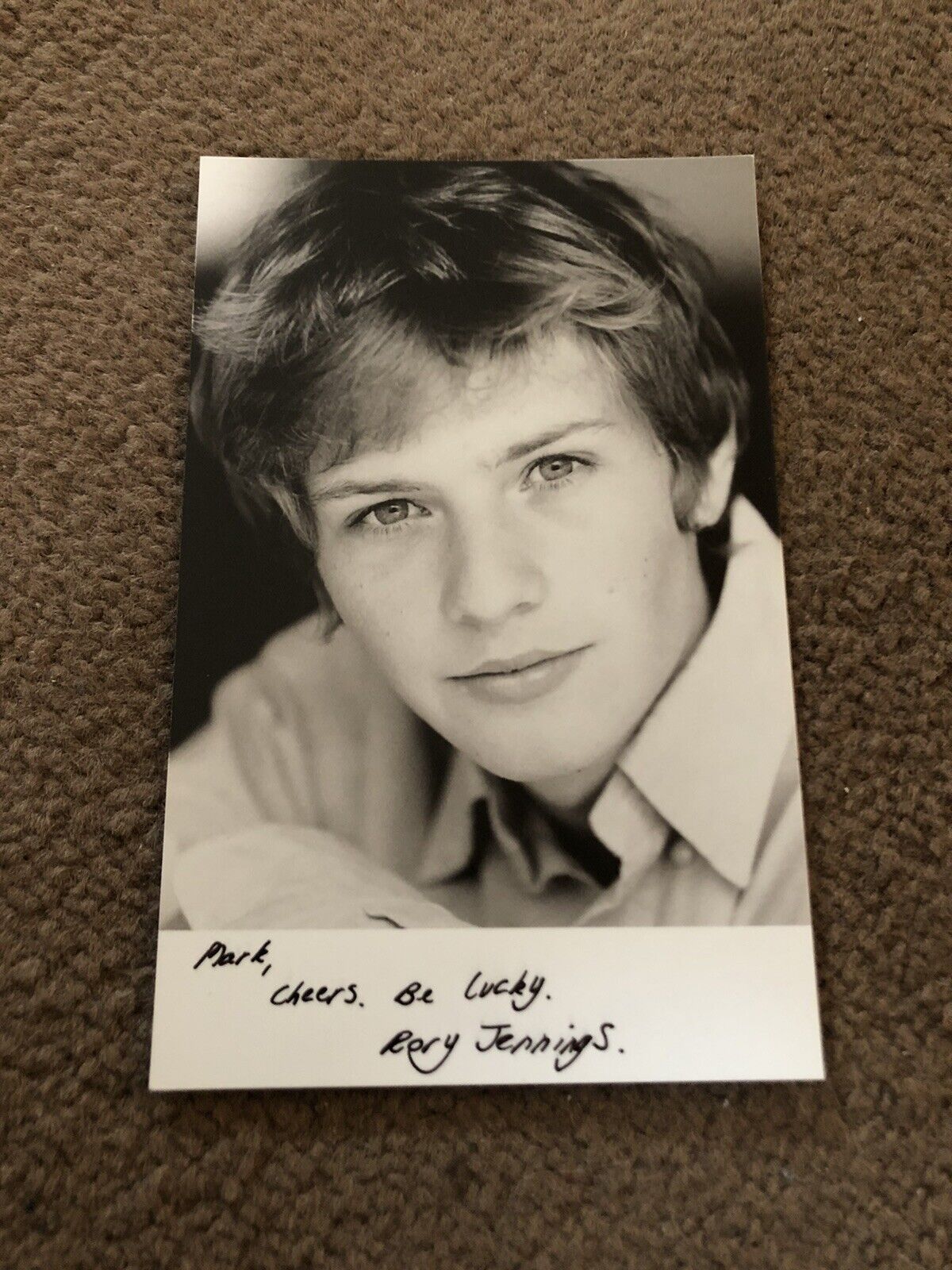 RORY JENNINGS (EASTENDERS) SIGNED Photo Poster painting