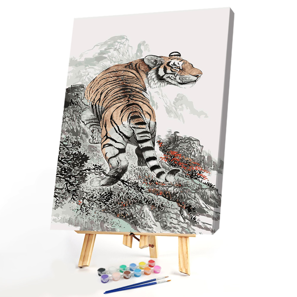 

40*50CM Paint By Numbers-Mountain Tiger, 501 Original
