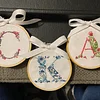 【26 PCS】Water Soluble Alphabet Floral Embroidery Pattern,peel and stick paper for ornaments