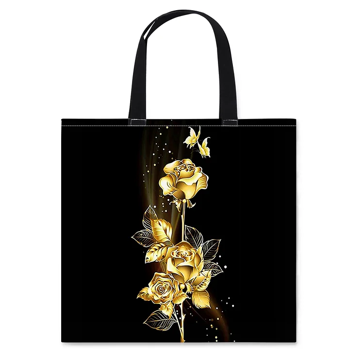 Shopper Bag – Gold Rose 11CT Stamped Cross Stitch 40*40CM
