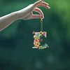 1Pc DIY Diamond Painting Lettter Keychain