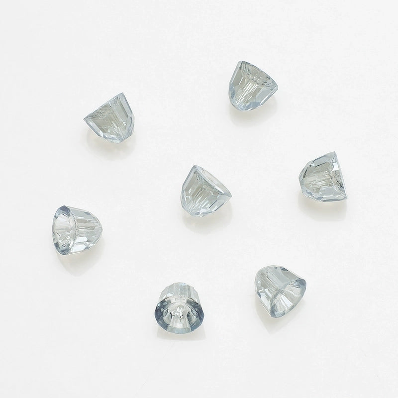 50 PCS/Package 7 * 8mm Hole 1~1.9mm Crystal Glass Solid Color Beads