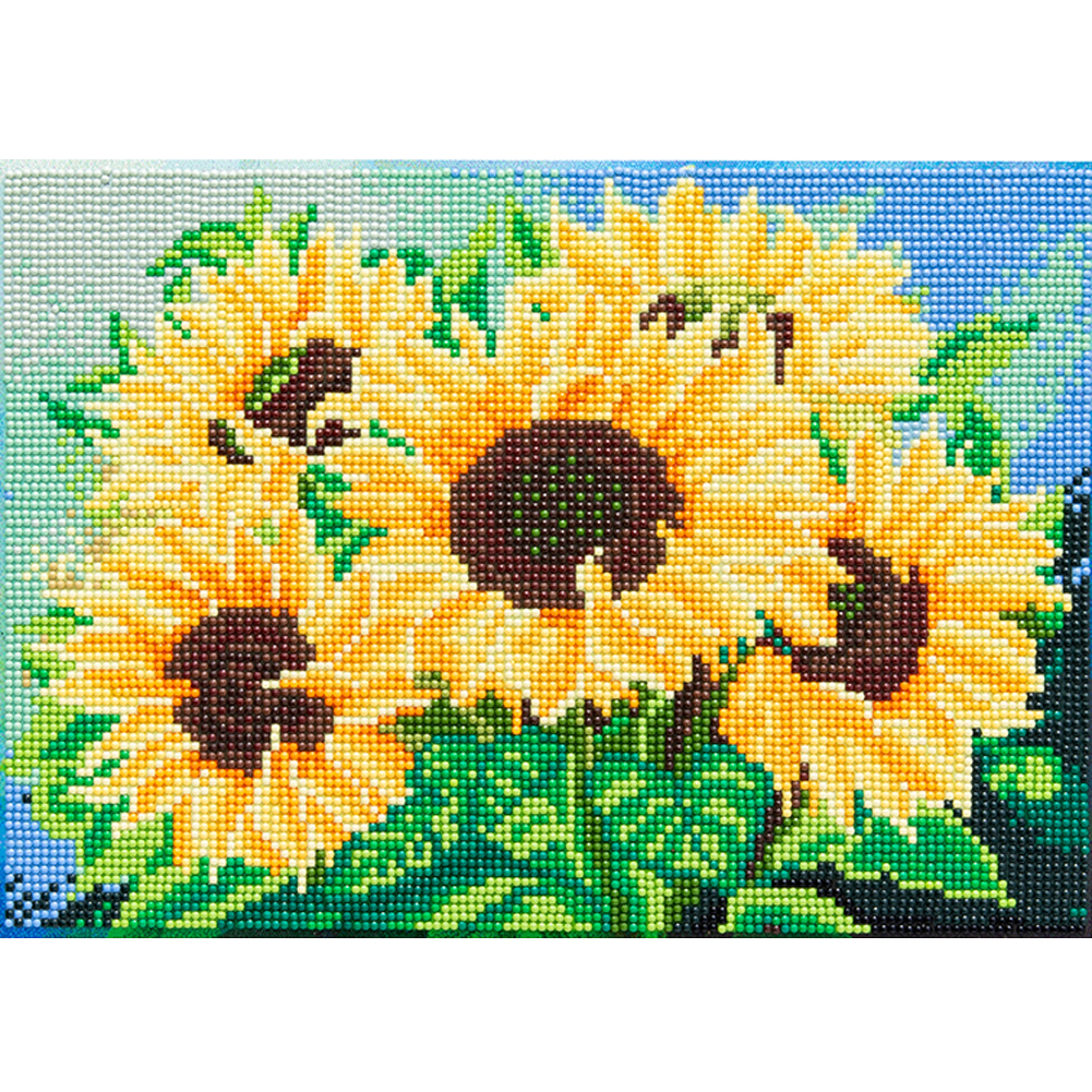 

Sunflowers (with frame) - Round Drill Diamond Painting - 25*30CM, 501 Original