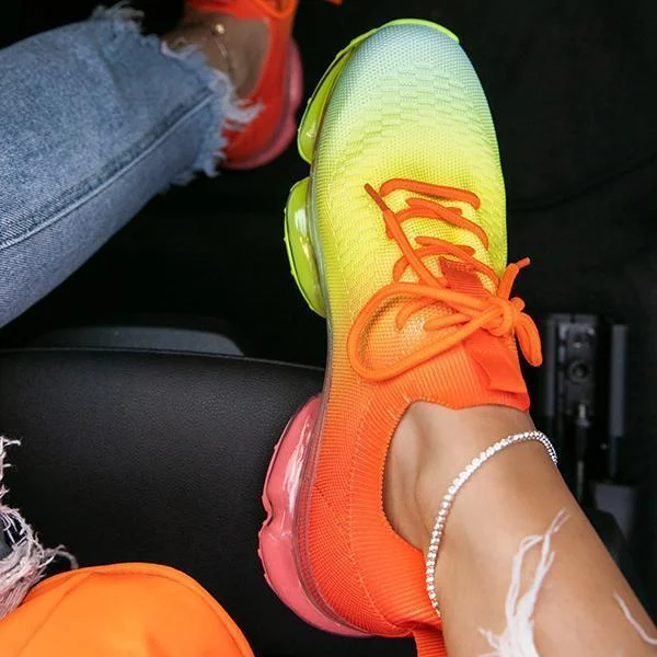 Woven Air Cushion Sneakers