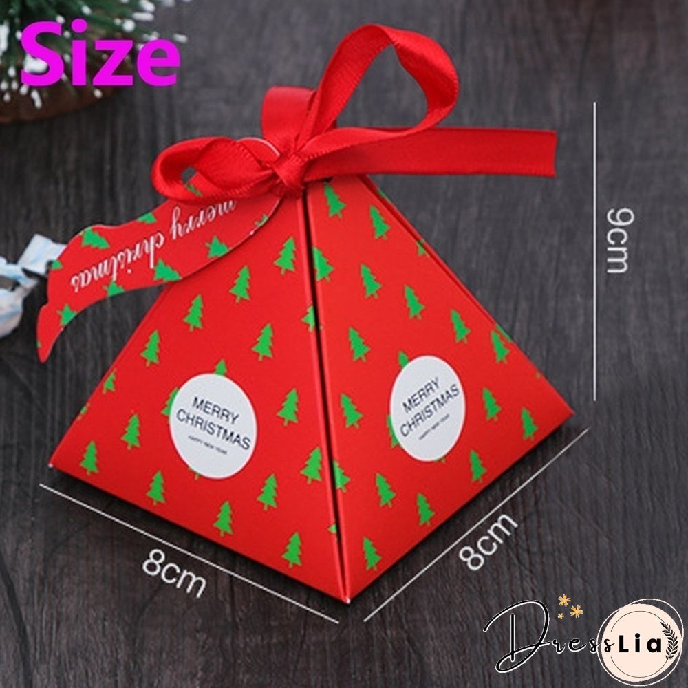 5/10PCS New Kids Favors Gift Package Creative Christmas Decoration Paper Carrier Candy Box Xmas Bags