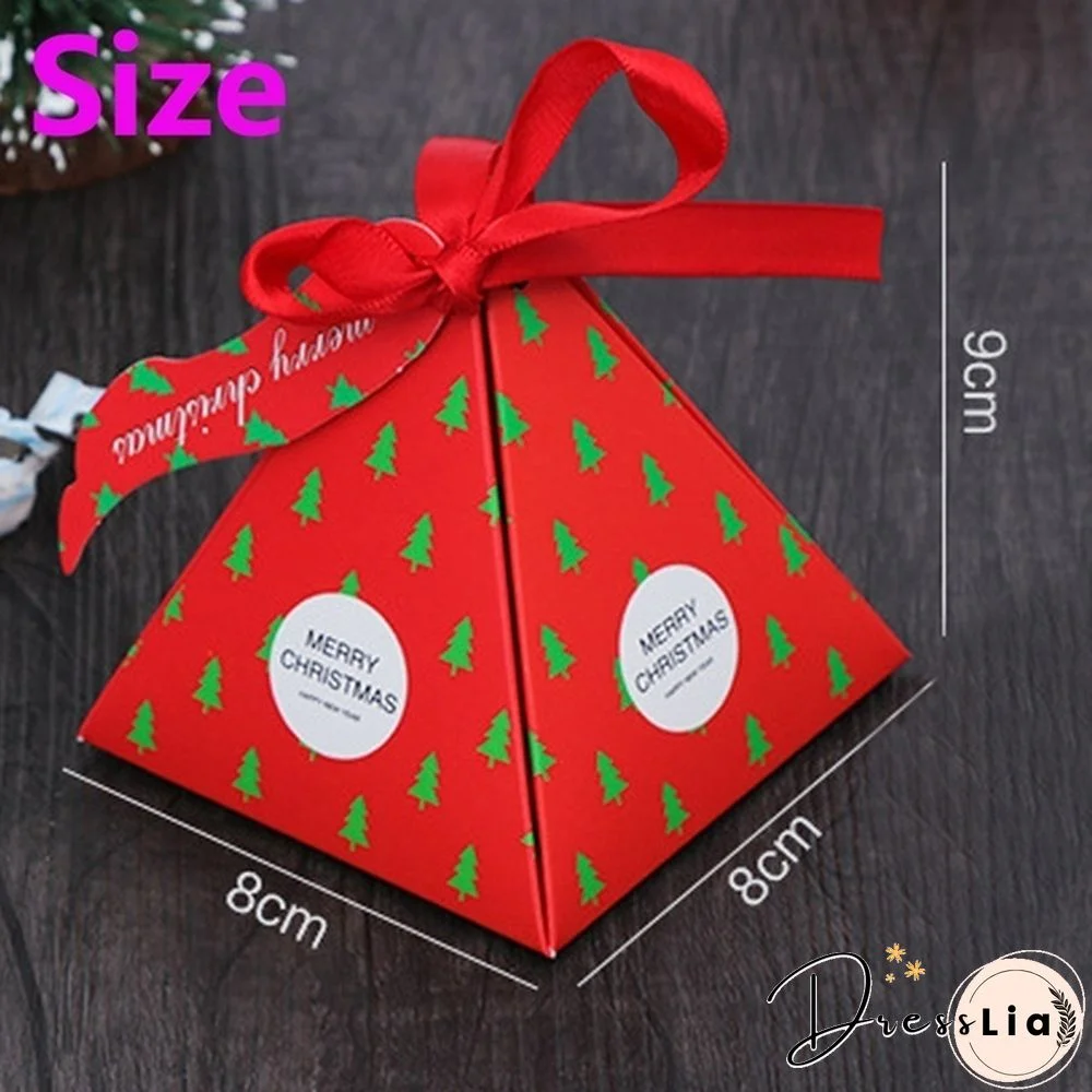 5/10PCS New Kids Favors Gift Package Creative Christmas Decoration Paper Carrier Candy Box Xmas Bags