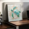 Blue Rhinestone Turtle 5D DIY Partial Drill Diamond Painting Kits Adults