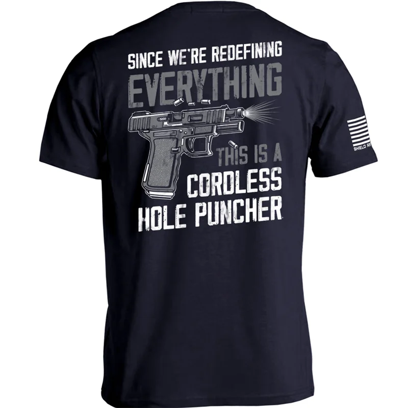 Men's "Cordless Hole Puncher" Print T-Shirt   