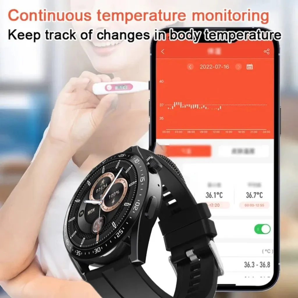 🎁Today 49% OFF🎁🔥Painless Blood Glucose ALL DAY Health Monitoring Smart Bluetooth Watch