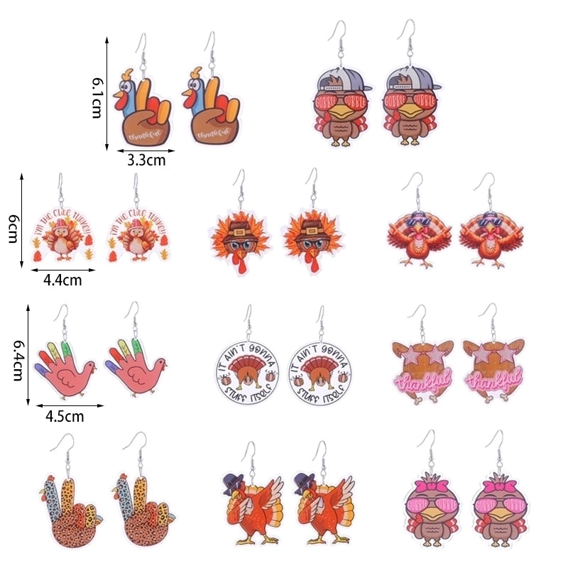 1 Pair Cute Funny Streetwear Geometric Arylic Copper Earrings