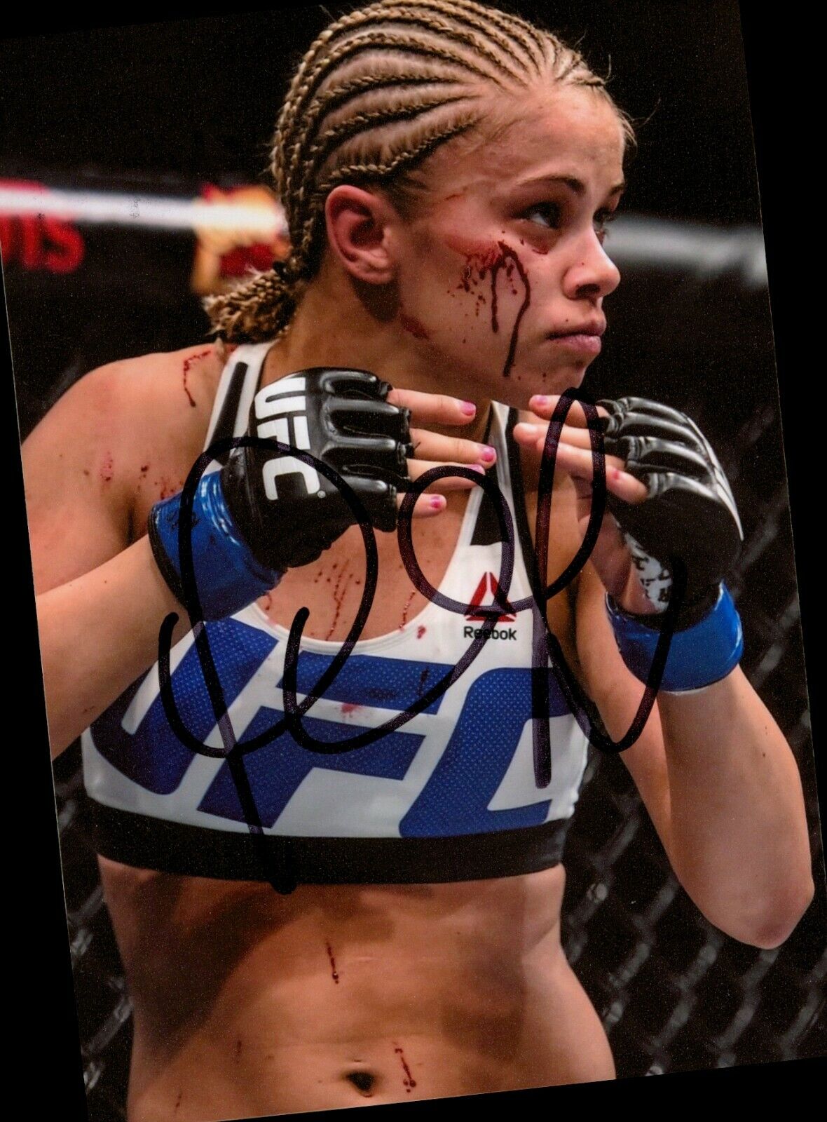 Paige VanZant Signed 6x4 Photo Poster painting UFC Flyweight MMA Fighter Genuine Autograph + COA