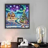 Christmas House - Diamond Painting - Partial Special Shaped Drill(Canvas|30*30cm)