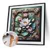 (US Only)Paint By Numbers Kit On Canvas DIY Oil Art Lotus Home Wall Decor 40x40cm