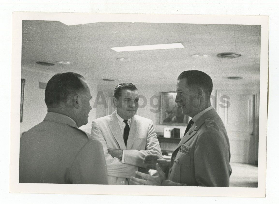 Chester Clifton - Military Aide to JFK - Original Vintage Photo Poster paintinggraph